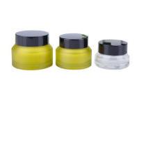 30g 50g empty glass cosmetic slope shoulder jar